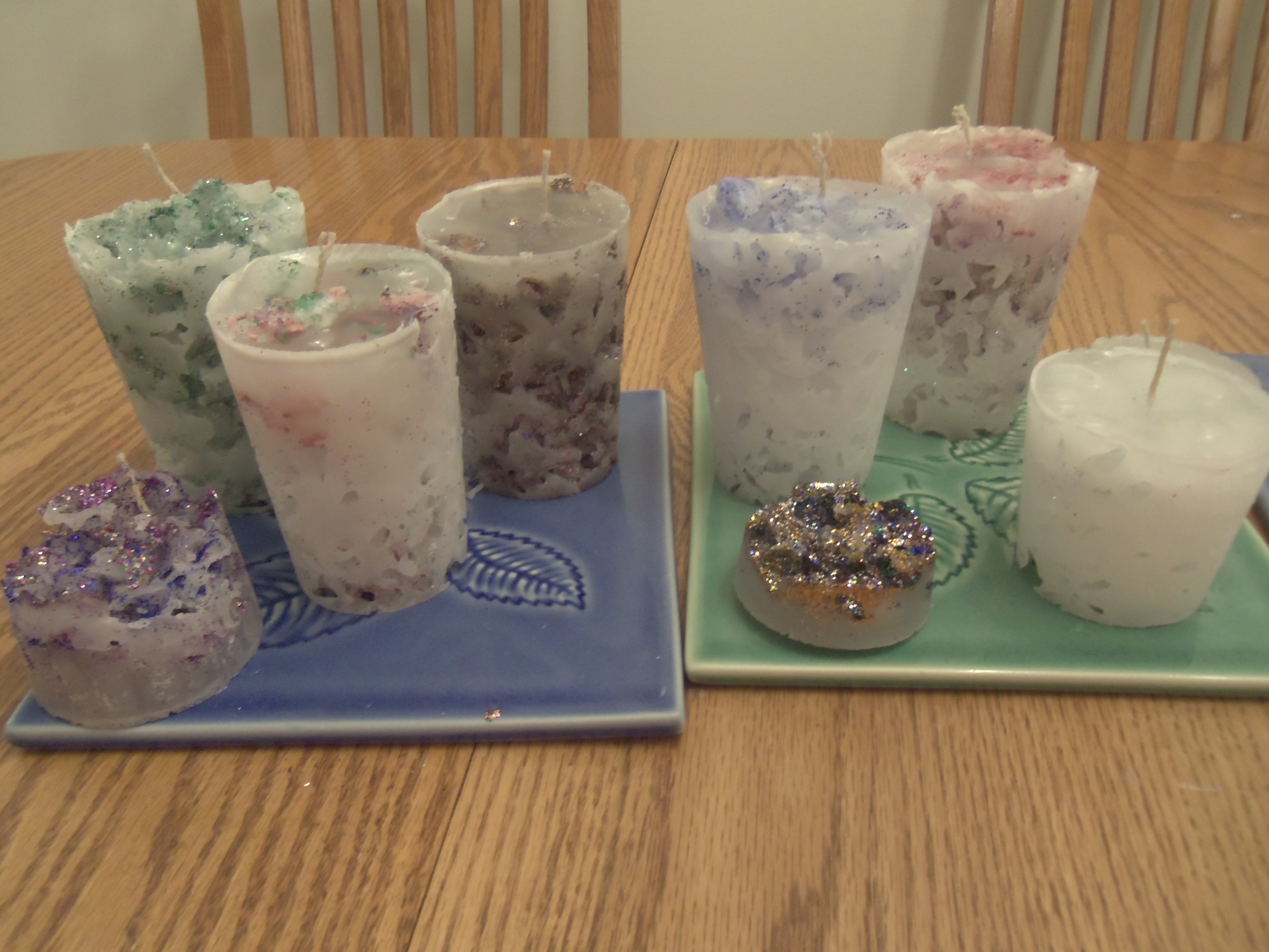 Crushed Ice Candles